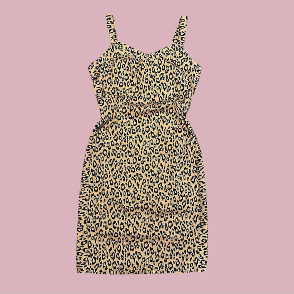 NWT Banana Republic Leopard Print Dress Denim